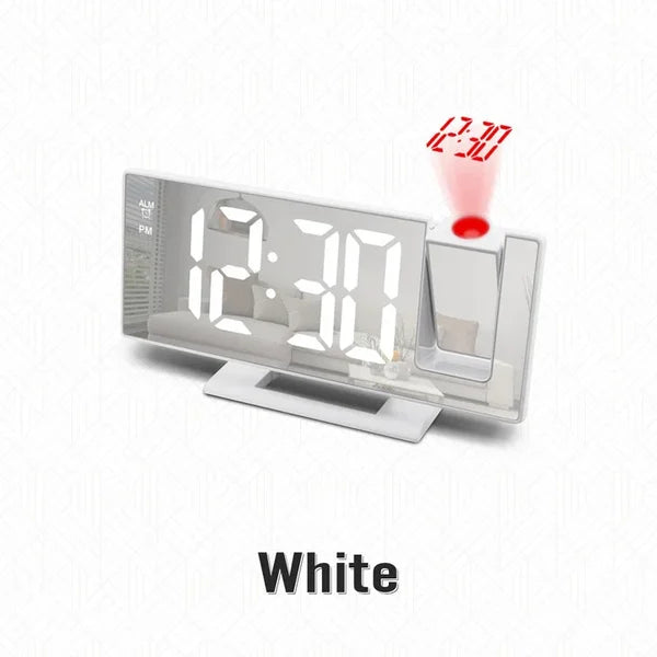 3D PROJECTION ALARM CLOCK MAKEUP LED MIRROR