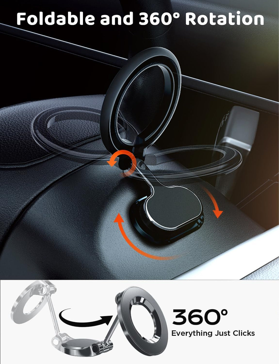 Magsafe Car Mount Magnetic Ring Holder