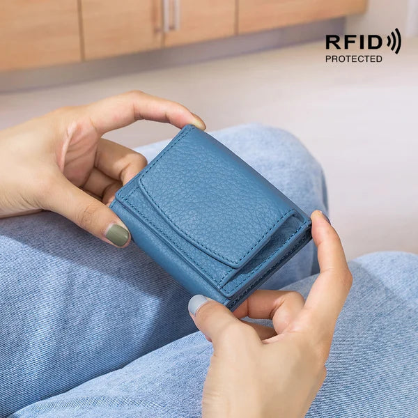 Unisex Anti-Credit Card Fraud Folding Mini wallet