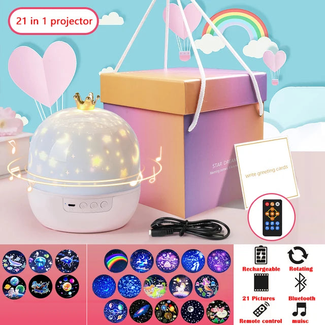 Star Music Projector Night Light For Kid