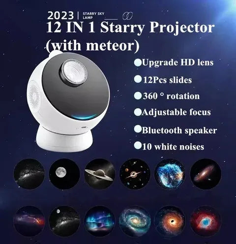 KLEVINTE - Bluetooth Galaxy Pro Projector Night Light