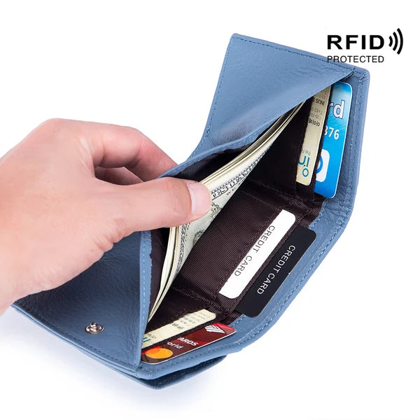 Unisex Anti-Credit Card Fraud Folding Mini wallet